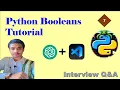 7 Python Booleans and TR Interview Q A Python easy Python Shortcuts Genie MITHRAMMA IT
