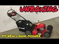 UNBOXING THE CRAFTSMAN M320 163-CC 21-IN SELF PROPELLED GAS PUSH MOWER SETTING UP