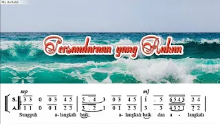 alangkah baik persaudaraan yang rukun partitur dan lirik