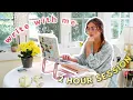 2 HOUR COZY WRITING SESSION FOR DEEP FOCUS songbirds thunderstorm typing ambience