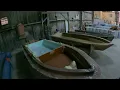 Ankona Caicos 16 Build Walkaround of hull mold curing