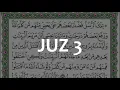 Holy Quran | Juz 3/جُزْءْ ٣ | Shaykh Wadi Al Yamani | With HD Scrolling Text
