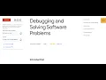 Debugging and Solving Software Problems