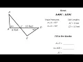 Test A 15 to 16 Finding Missing Parts of Congruent Triangles