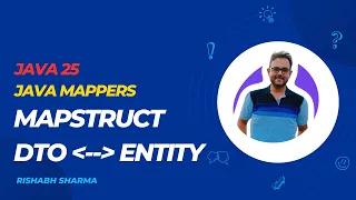 Mapstruct in Spring boot for Java bean mapper Implementation with Live Demo Java 25 Interview