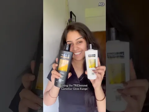#ad Discover the power of @tresemmeindia Lamellar Gloss range. #makeup
