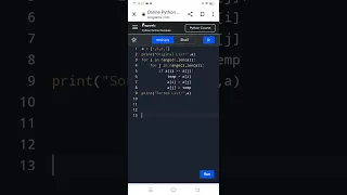 Program to sort the list without using sort in Python