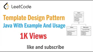 Template Design Pattern - Java With Example And Usage