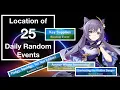 Genshin Impact Location of 25 Daily Random Events
