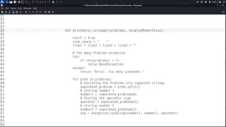 FreeCodeCamp Python Scientific Computing Arithmetic Formatter Solution