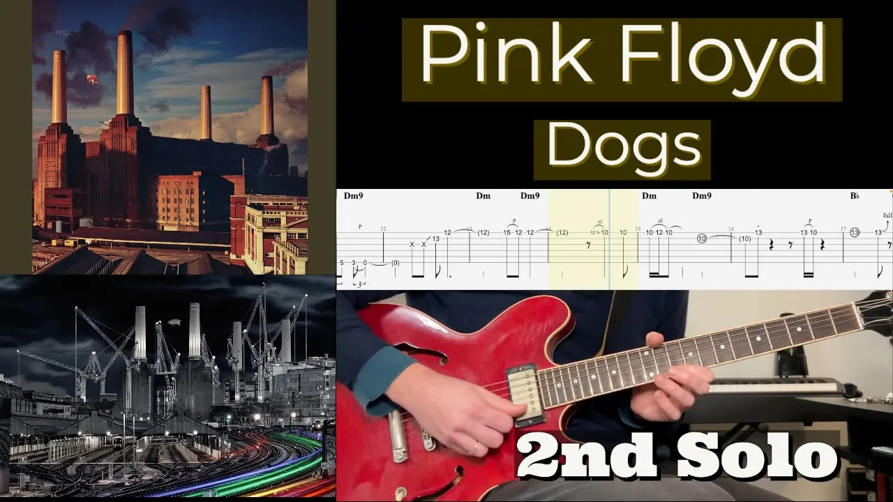 Pink Floyd Friday - Dogs (2nd Guitar Solo) | Tab + Backing Track