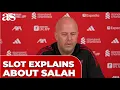 ARNE SLOT explains everything about SALAH | LIVERPOOL PRESS CONFERENCE | Premier League