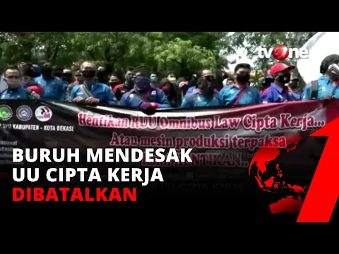 Protes UU Cipta Kerja, Buruh Ancam Mogok Kerja 3 Hari di Bekasi | tvOne