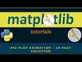 Matplotlib Plotting Tutorials 042 Plot Animation - 1D Heat Equation