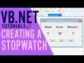 VB NET TUTORIALS Creating a Stopwatch