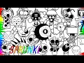 Incredibox SPRUNKI New Coloring Pages How to Color ALL SPRUNKI PHASE 5 - New Mod NCS MUSIC
