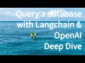 Querying a database with OpenAI s ChatGPT and Langchain