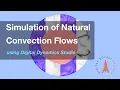 Simulation of Natural Convection Flows in 2D