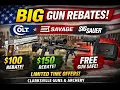 Gun Rebates Happening Now Colt Savage SIG SAUER Deals