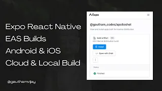 React Native Expo EAS Builds - Cloud Local Builds in Android iOS