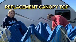 Replacing 10x10 Slant Leg Canopy Top