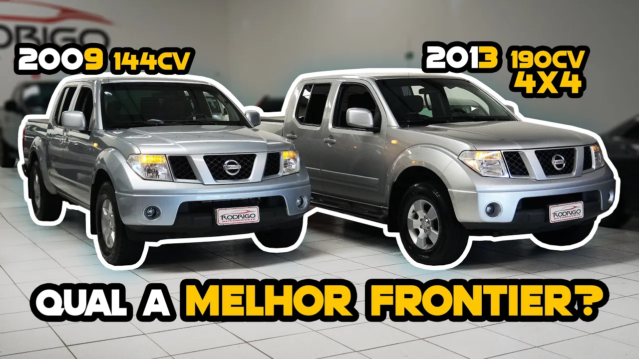 NISSAN FRONTIER 2009 OU 2013? Qual o MELHOR MOTOR? A Rodrigo Automóveis COMPAROU AMBAS!