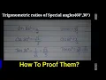 Trigonometric ratios Proof of Sin 30 Cos 30 Tan 30--Sin 60 Cos 60 Tan 60 - ScholarMatics