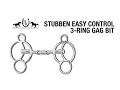 Stubben Easy Control 3-Ring Gag Bit
