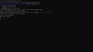 Demo Flask WebSocket Server