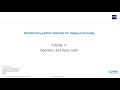 Tutorial 11 - Operators and basic math in Python