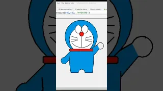Doraemon drawing using Python Turtle