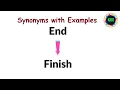 Synonyms of End English synonyms words End sentence in english English synonyms