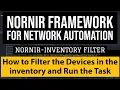 Nornir Network Automation Framework How to filter devices in the inventory Run Cofig get Tasks