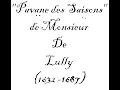 Lully G.B. Pavane des Saisons - Organ man. transcription