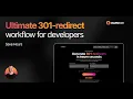 Fastest Way To Do 301-Redirects - Ultimate Workflow For Web Developers URLs only