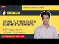 Using If Then Else Else-If Statements Bash Shell Scripting Tutorial For Beginners Session-5