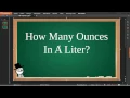 How Many Ounces In A Liter