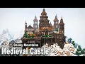Minecraft How to build a Mountain Deepslate Castle Tutorial Part 3