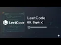 LeetCode 69 Sqrt x Easy Binary Search Math Problem Solution in C