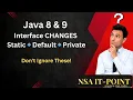 Java 8 9 Interface Changes Explained Static Default Private Methods in Interface