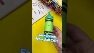 Happy National Crayon Day A fun and easy crayon inspired paper roll craft