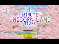 1 Minute Unicorn Land Timer - Kids Visual Timer