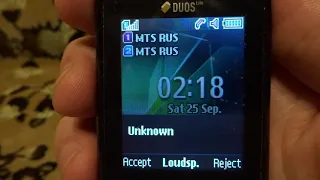 Samsung GT E1252 Incoming Call 