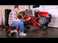How to Safely Lift and Service a Lawn Tractor Mower with This Side-Lifting Jack