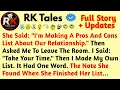 She Said I m Making A Pros And Cons List About Our Relationship Then Asked Me To Reddit Stories