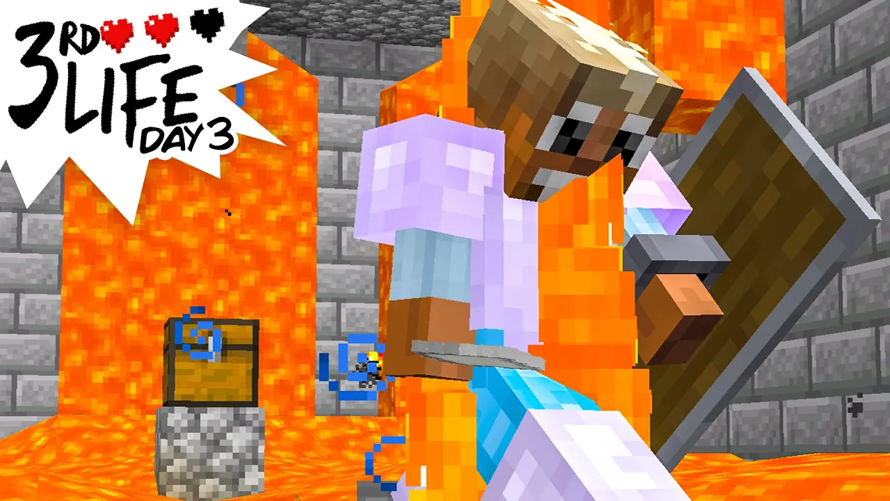 Watch "Minecraft 3rd Life: Day 3 - Trial by Lava!" on YouTube