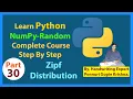 Learn NumPy Complete Course Step By Step Random Zipf Distribution Ponnuri Gopie Krishna Part-30