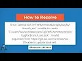 How to resove issue of Error cannot lock ref branch unable to create