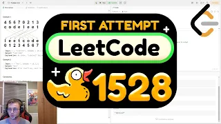 my attempt at solving leetcode 1528 shuffle string SOLVED