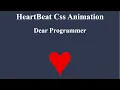 Heartbeat Animation Using HTML CSS CSS Animation Tutorials